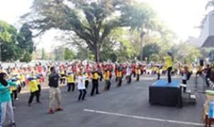 Pemkab Subang Gelar Senam Masal Dalam Rangka Hari Lanjut Usia Nasional (HLUN) 2017