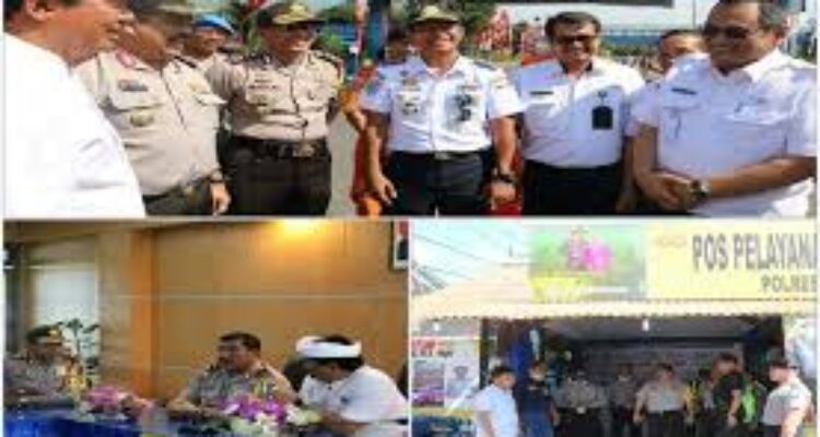 H-2 Puncak Kemacetan Pelabuhan Gilimanuk, Wakil Gubernur Bali Bersama Wakapolda Bali Pantau Arus Mudik