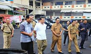 Bupati Suwirta Cek Sistem Keamanan Dan Pelaksanaan Proyek Pasar Seni