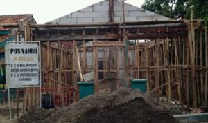 Pemdes Rancajaya Bangun Posyandu di Mulyasari