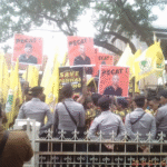 Diduga Cemarkan Nama Baik Imas Arymningsih, AMPG Demo Kantor Panwaslu Subang