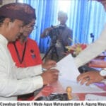 Dua Paslon Cabup-Cawabup Gianyar Resmi Daftar ke KPU
