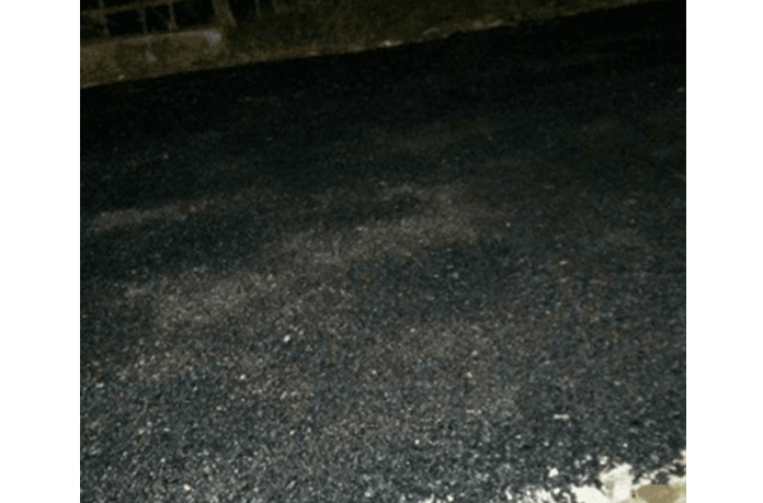 Pekerjaan Jalan Hotmix DD Pasirmuncang Diduga Asal Jadi