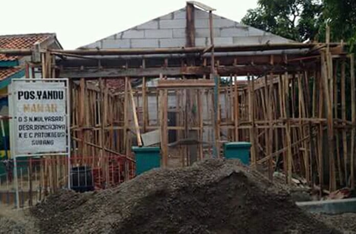 Warga Sambut Gembira Kades Rancajaya Bangun Posyandu