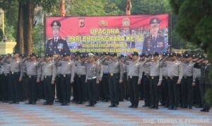 Polres Subang Gelar Upacara Hut Bhayangkara Ke-72