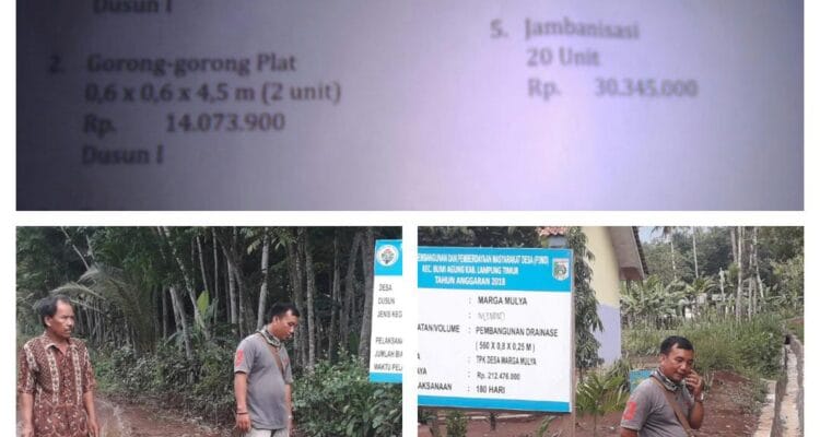 Desa Marga Mulya Telah Merealisasikan Dana Desa Sebaik Mungkin