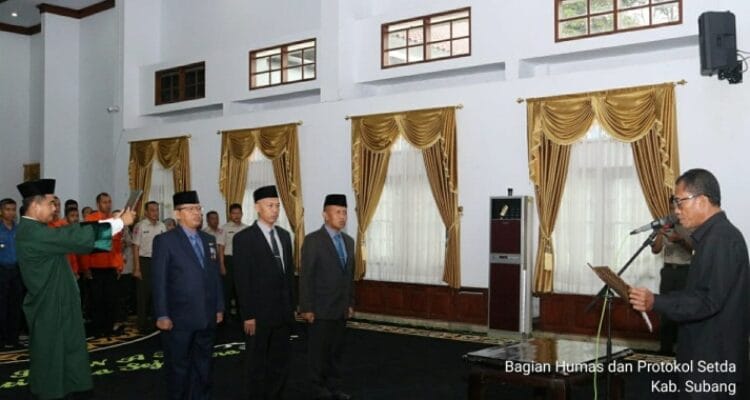 Pelantikan 3 Pejabat Tinggi Pratama Subang