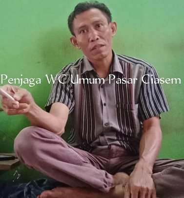 Diduga H. Nono Komersilkan WC Umum Pasar Ciasem3