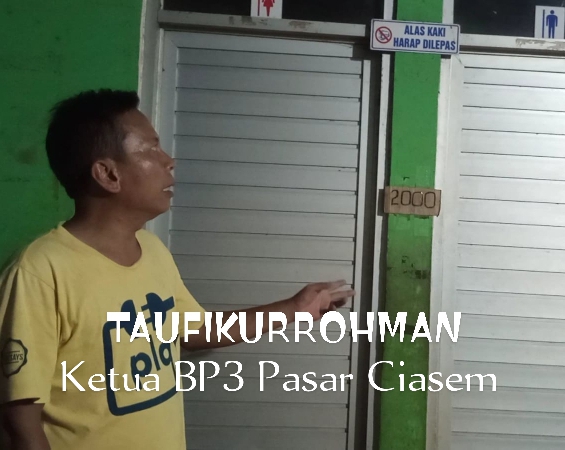 Diduga H. Nono Komersilkan WC Umum Pasar Ciasem2