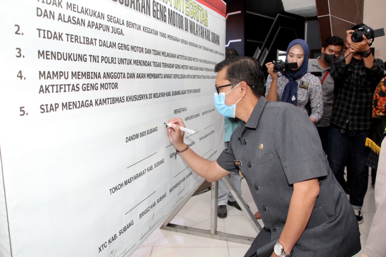 Hadiri Deklarasi Damai Menolak Adanya Geng Motor, Kang Akur Berharap Adanya Harmonisasi Pembangunan Daerah3