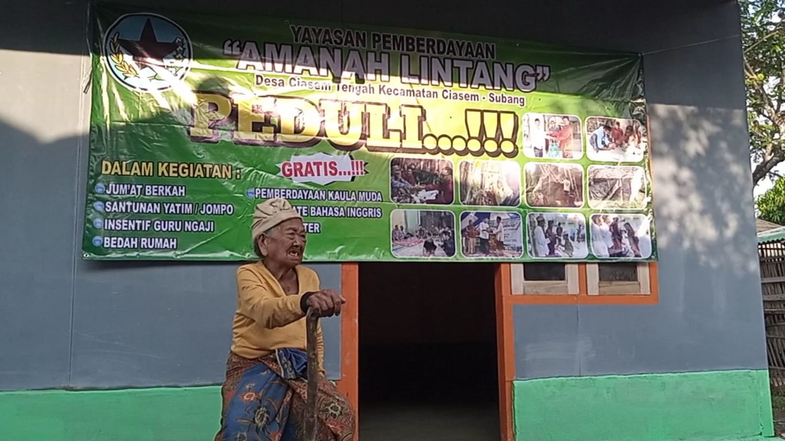 Yayasan Amanah Lintang Gelar Peduli Rutilahu Nenek Mustari3