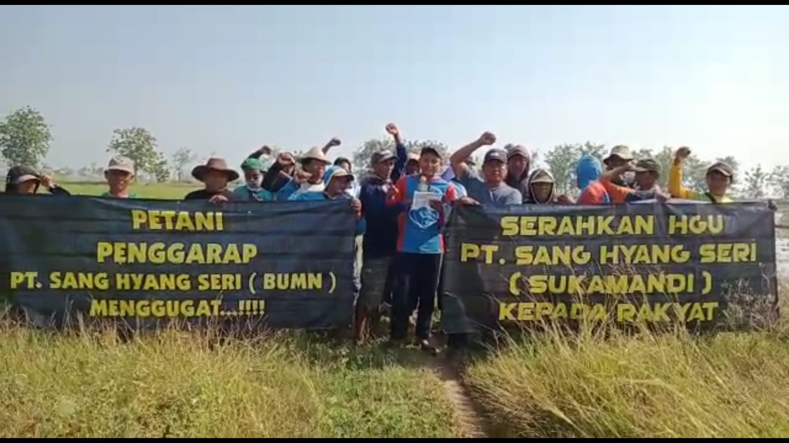 Lahan Garapan Dicabut, Petani Gruduk PT SHS1