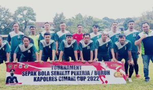 Turnamen Sepak Bola Kapolres Cimahi Cup Meriahkan HUT RI ke-77