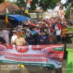 Warga Blok Dangdeur Gelar Gebyar Jalan Santai Rayakan HUT RI ke 77