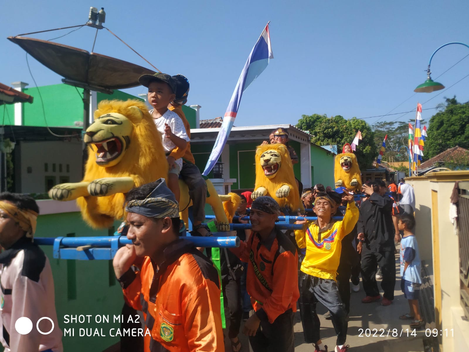 Warga Blok Dangdeur Gelar Karnaval Rayakan HUT RI ke 77.1