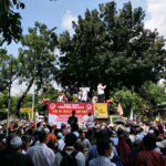 Aksi 1209 Sempat Diwarnai Kericuhan, Patung Kuda Jakpus