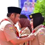 Bupati dan Wabup Mura Terima Penghargaan Lencana Pancawarsa IV Pada HUT Pramuka ke 61
