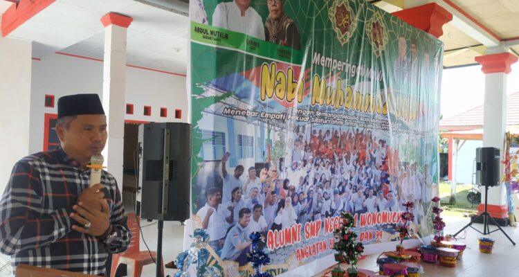 4 Angkatan Alumni SMPN 1 Wonomulyo Sukses Gelar Acara Maulid Nabi Muhammad SAW 1444 H