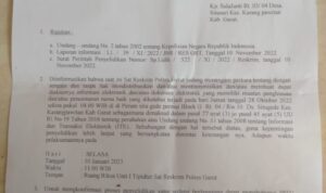 Atas Aduan DPK Apdesi Karangpawitan Polres Garut Panggil Wartawan