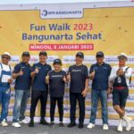 Fun Walk Bangunarta Sehat 2023, dalam Acara HUT Bangunarta yang ke-31 dengan Tema "Cageur Babareungan Bagja Babareungan"