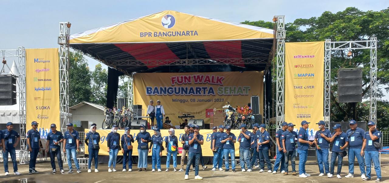 Fun Walk Bangunarta Sehat 2023, dalam Acara HUT Bangunarta yang ke-31 dengan Tema "Cageur Babareungan Bagja Babareungan"2
