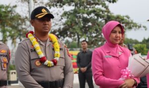 Pisah Sambut Kapolres Musi Rawas Sum-Sel Nampak Terharu Atas Keakrabannya