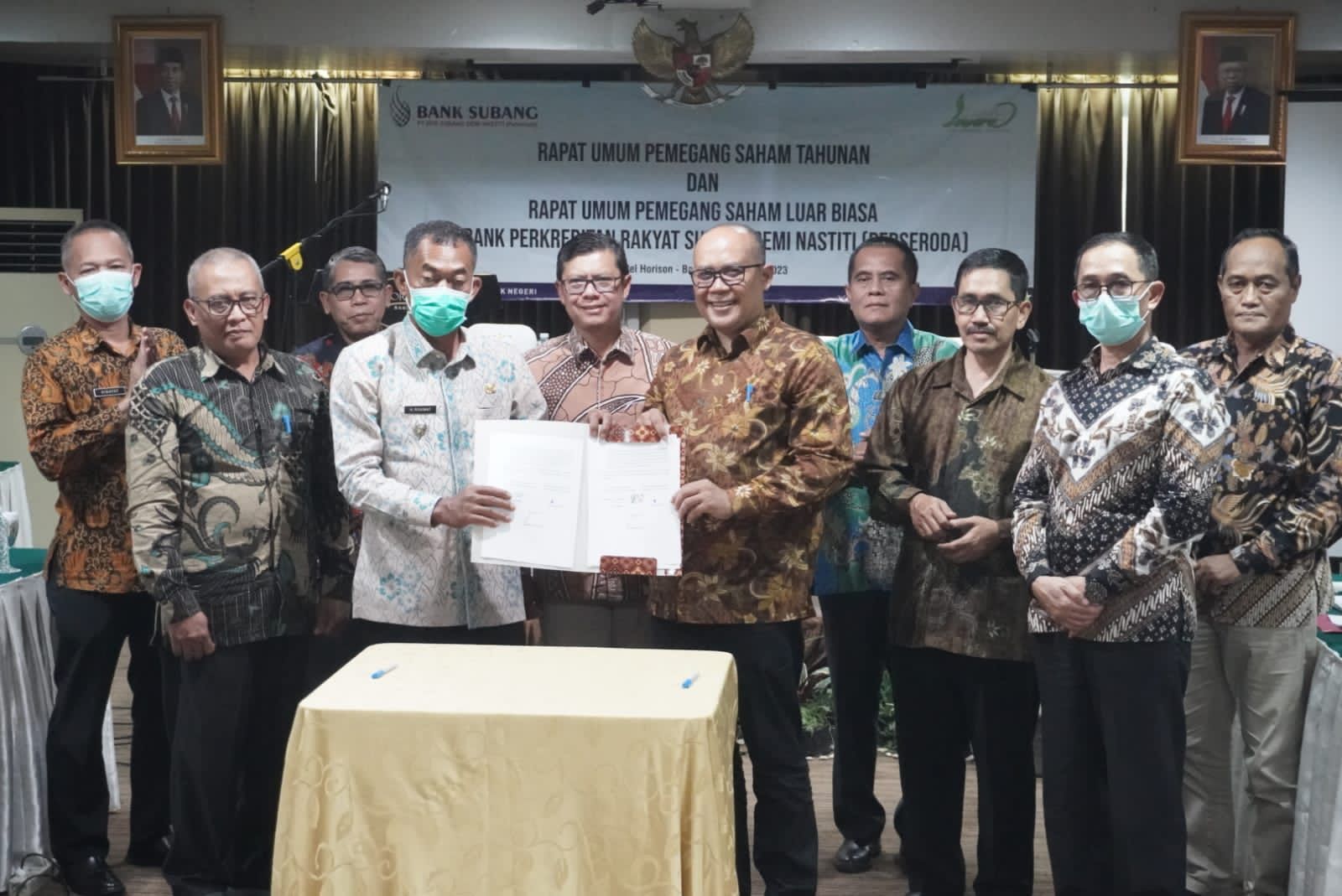 Hadiri RUPS PT. BPR Subang Gemi Nastiti, Jimat-Akur Apresiasi Hibah 1 Unit Kendaraan Operasional