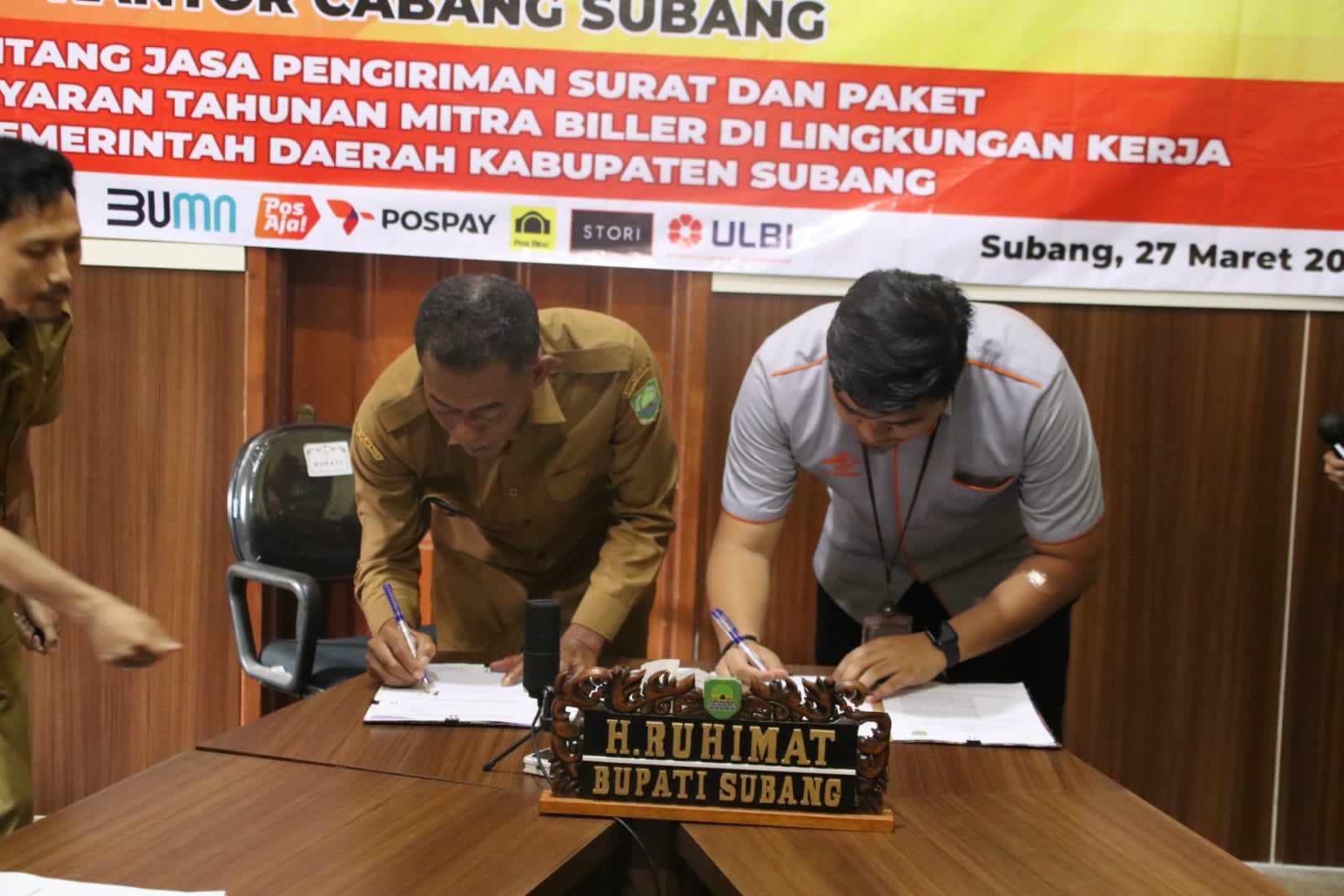 Jalin Kerjasama dengan PT. Pos Indonesia, Kang Jimat Harap Dapat Membantu Pembangunan1