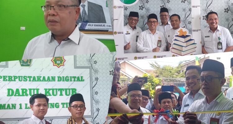 Kakanwil Kemenag Lampung Resmikan Perpustakaan Digital MAN 1 Lamtim