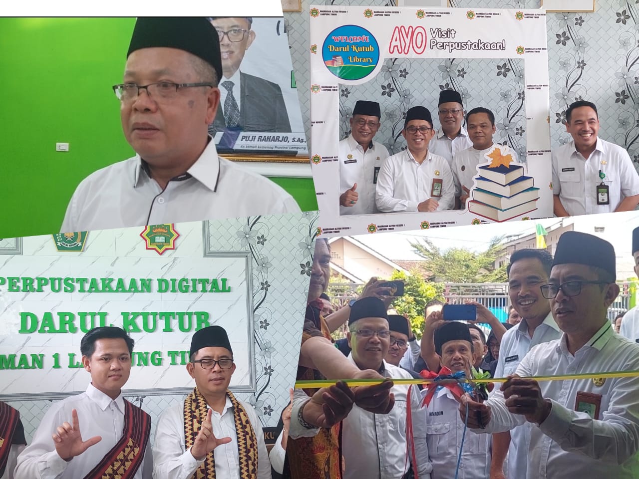 Kakanwil Kemenag Lampung Resmikan Perpustakaan Digital MAN 1 Lamtim