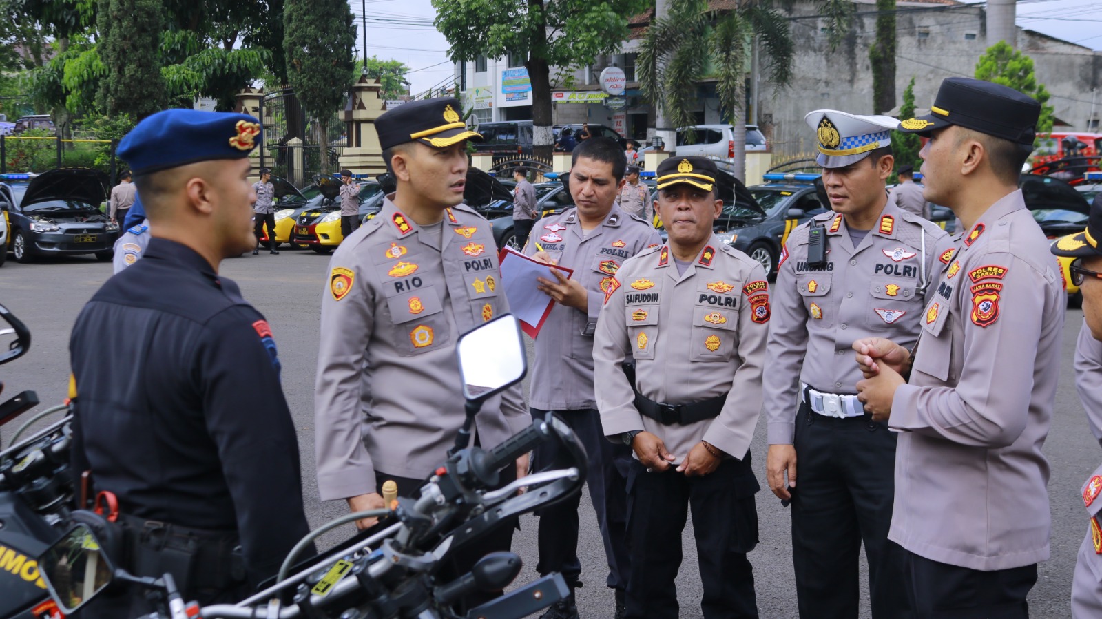 Polres Garut Giat Pengecekan Kesiapan Randis R4 & R2 Operasi Ketupat Lodaya