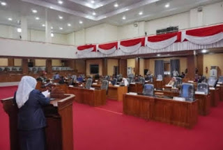 Rapat Paripurna DPRD Mura Penyampaian dan Penjelasan LKPJ ke Bupati TA 2022