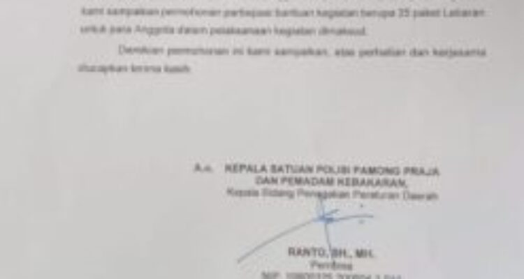 Soal Berita Minta Paket Lebaran ke PT Alfaria, Oknum Kabid Pol PP Cimahi Buka Hak Jawab