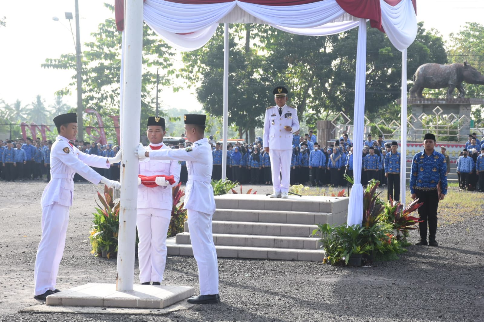 Bupati Lamtim Jadi Inspektur Upacara Hari Jadi Lamtim ke XXIV