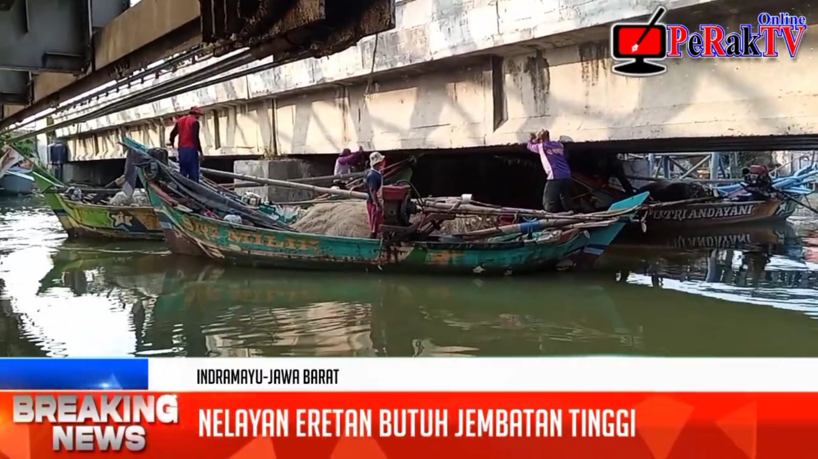 Nelayan Butuh Perhatian Bupati Indramayu, Perahunya Banyak Yang Rusak Akibat Jembatan Rendah