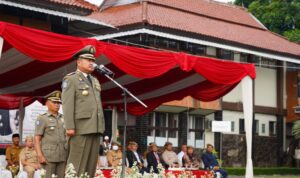 Pemkab Garut Gelar Upacara Peringatan HUT ke-73 Satpol PP dan Satlinmas ke-61