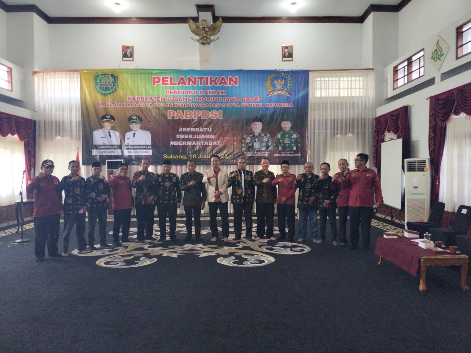 H. Ruhimat Hadiri Pelantikan Pengurus PABPDSI Subang1