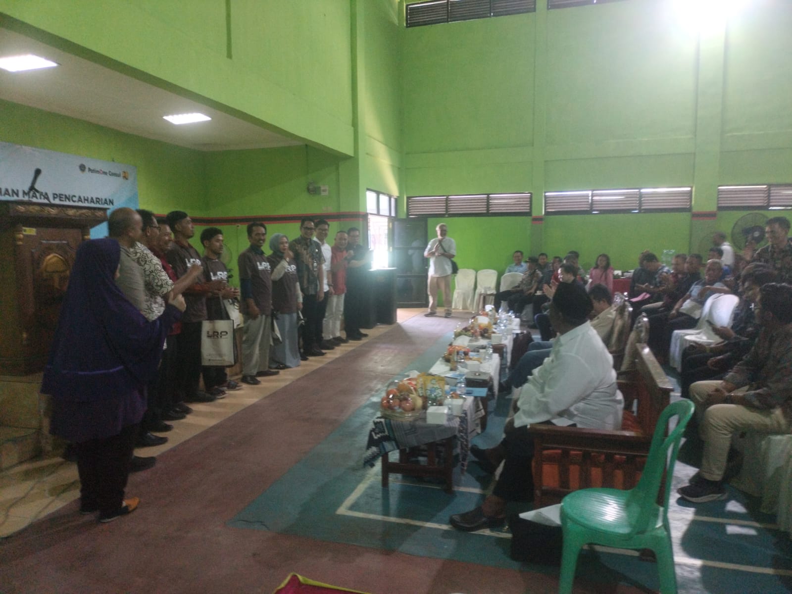 Rapat LRP Jalan Tol Pelabuhan Patimban di Gelar di GOR Pemcam Tambakdahan1