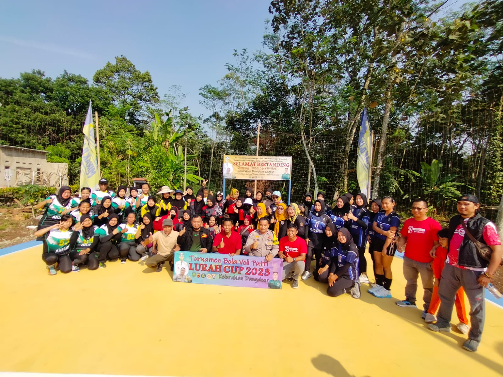 Pembukaan Turnamen Voli Putri Lurah Dangdeur Cup HUT RI ke 78