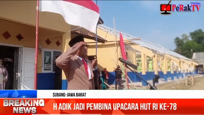 Peringati HUT RI ke-78, H Adik Kembali Upacara Bersama Rakyat