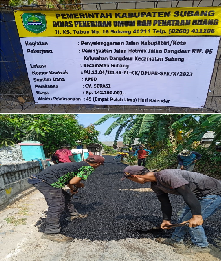 Diduga Pekerjaan Hotmik Jaling RW 6 Dangdeur Dikerjakan Asal Jadi1