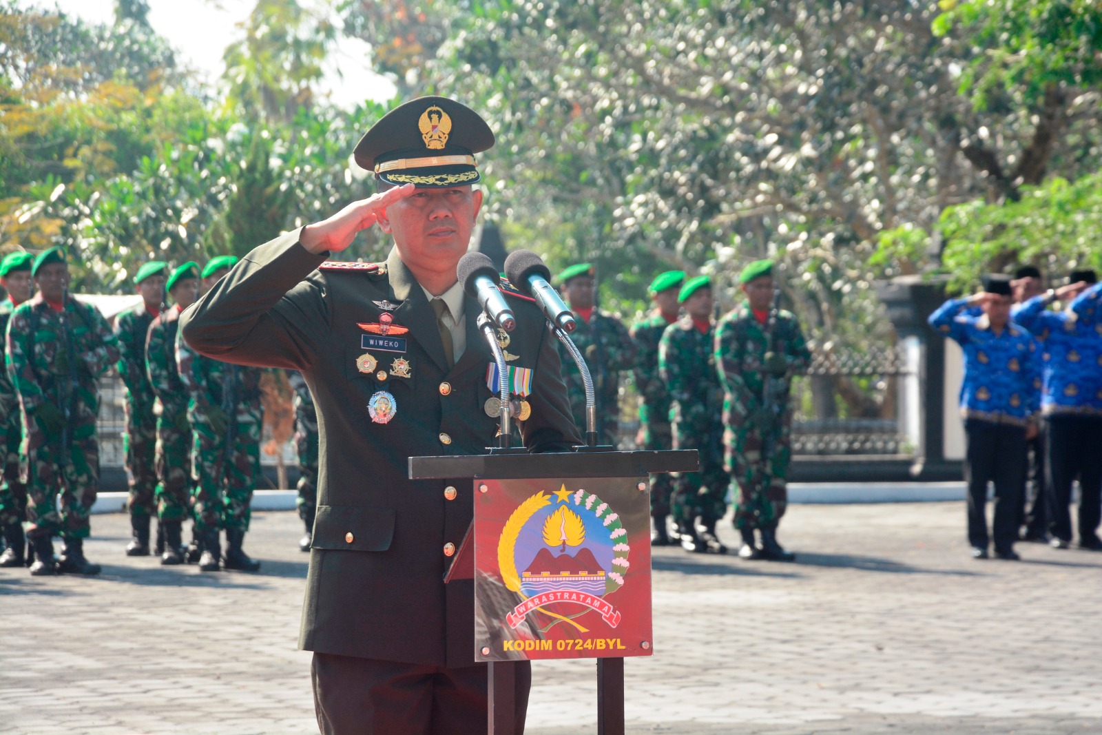 Kodim Boyolali Ziarah Nasional Peringati HUT TNI dan Kodam IV Diponegoro