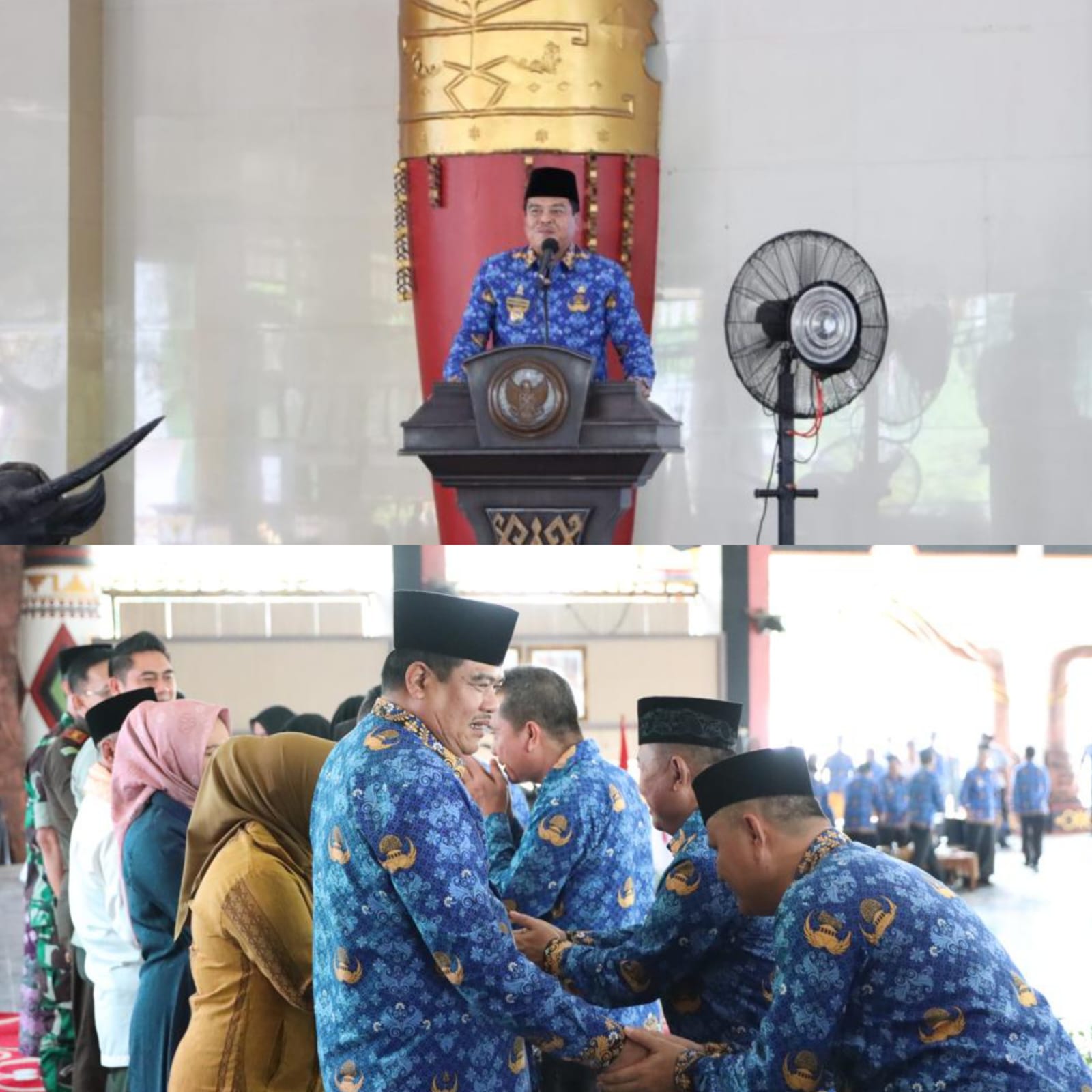 Pemkab Lampung Tengah Malaksanakan Pengajian Akbar dalam Rangka Halal Bihalal Idul Fitri 1444 H
