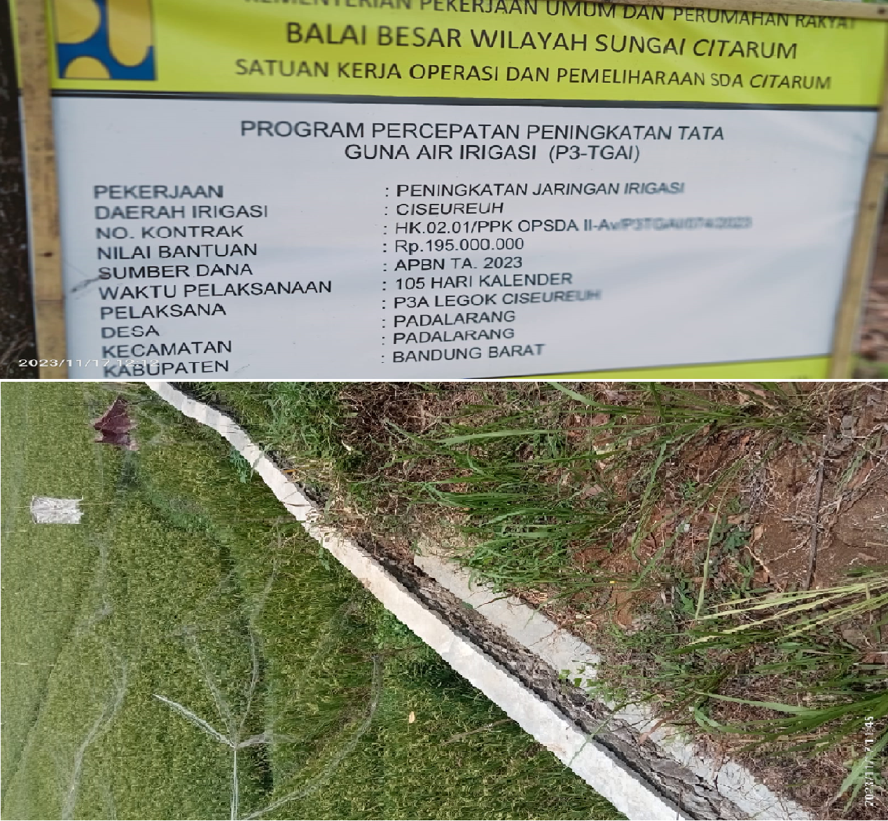 Diduga Korupsi, Bangunan TPT Desa Padalarang Baru Dibangun Sudah Amburadul1