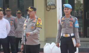 Kapolres Polman Himbau Seluruh Personil Anggotanya Komitmen Jaga Kamtibmas Pemilu 2024