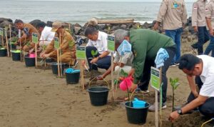 Pj Gubernur Jabar Bersama Rombongan Hadiri Penenaman Mangrove di Pondok Bali