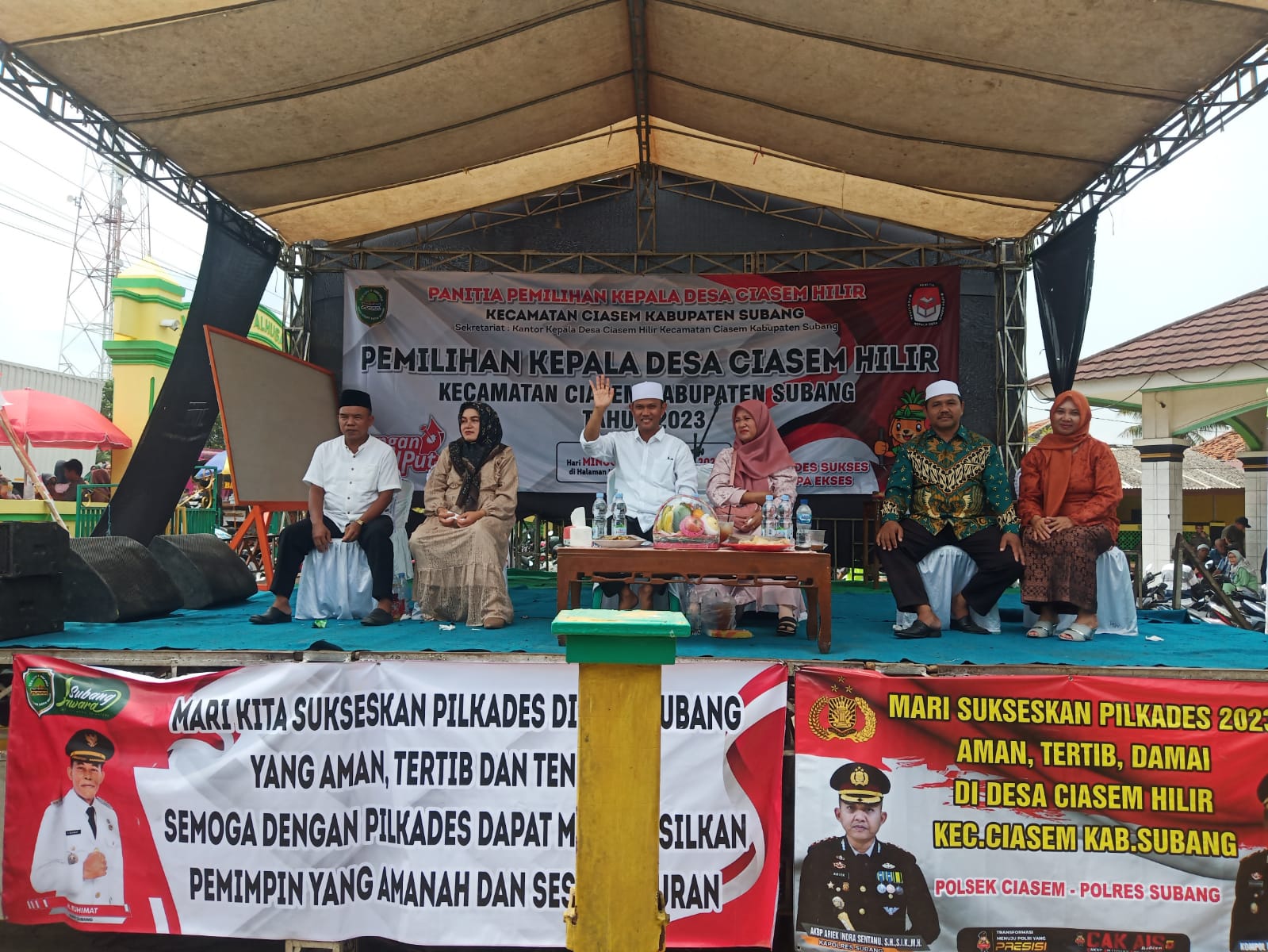 Pilkades Serentak 2023, Camat Ciasem Hadir dan Pantau Pilkades Ciasem Hilir1