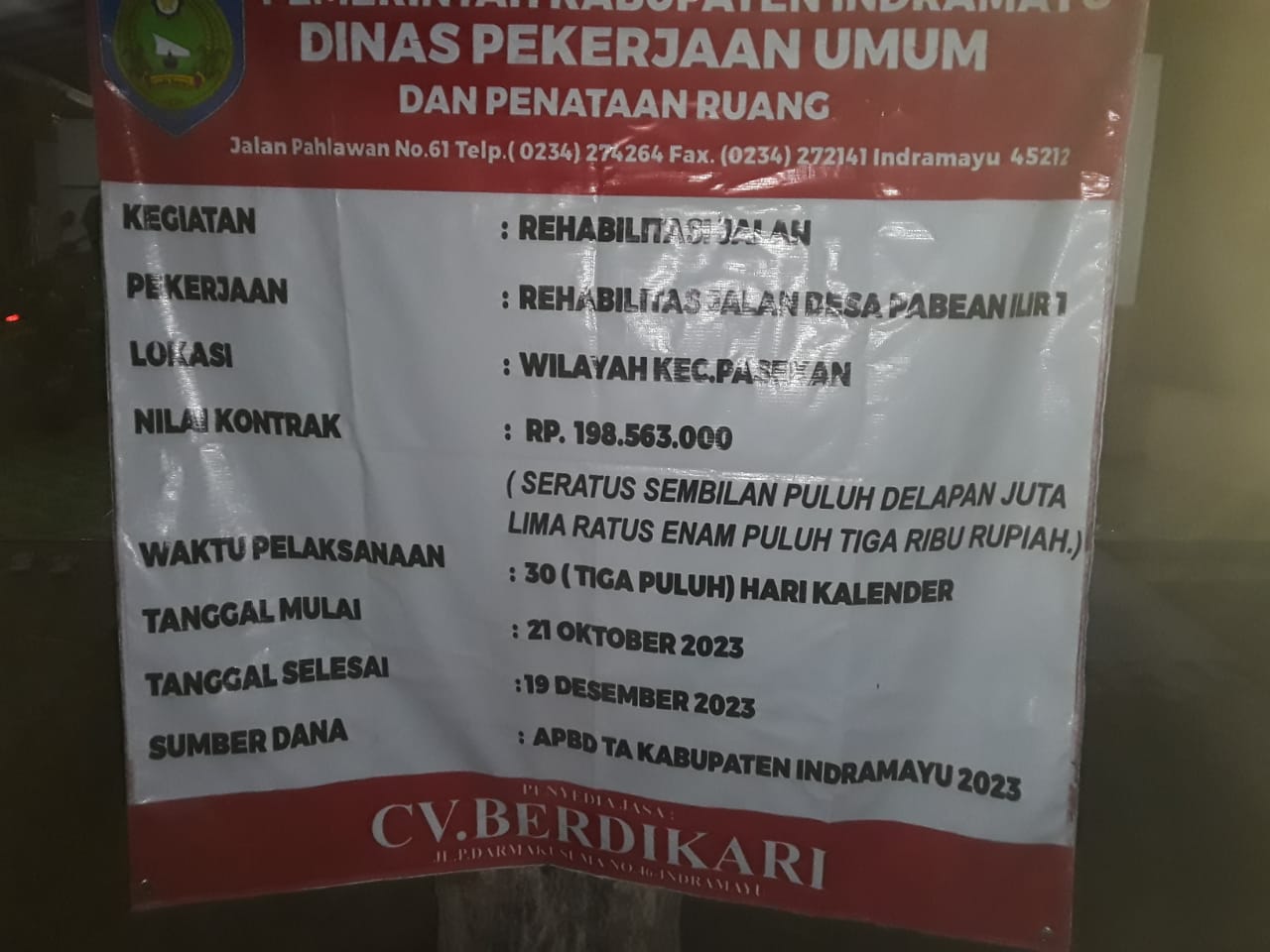 Soal Dugaan Korupsi Proyek DPUPR di Desa Pabean Ilir, Sekjen IK Angkat Bicara1