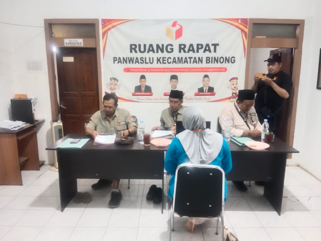Panwaslu Binong Gelar Tes Wawancara Para Calon PTPS1