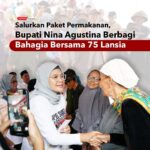Bupati Indramayu & Kadinsos Salurkan Paket Makanan Kepada 75 Lansia